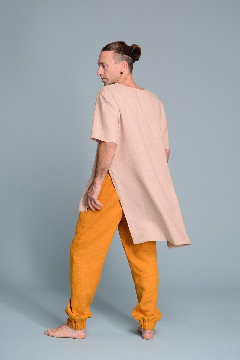 Linen Men's Tunic Shirt