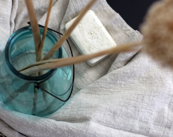 Natural Linen Large Bath Towel