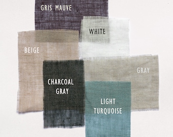 Gauze Lightweight Natural Linen fabric by meter | Thin Natural Flax Fabric by yard | Washed Linen Fabric | 100% Linen Softened, Pre-shrunk