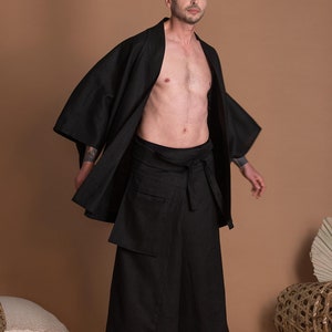 Black Men's Skirt With Pocket TOKIO image 8