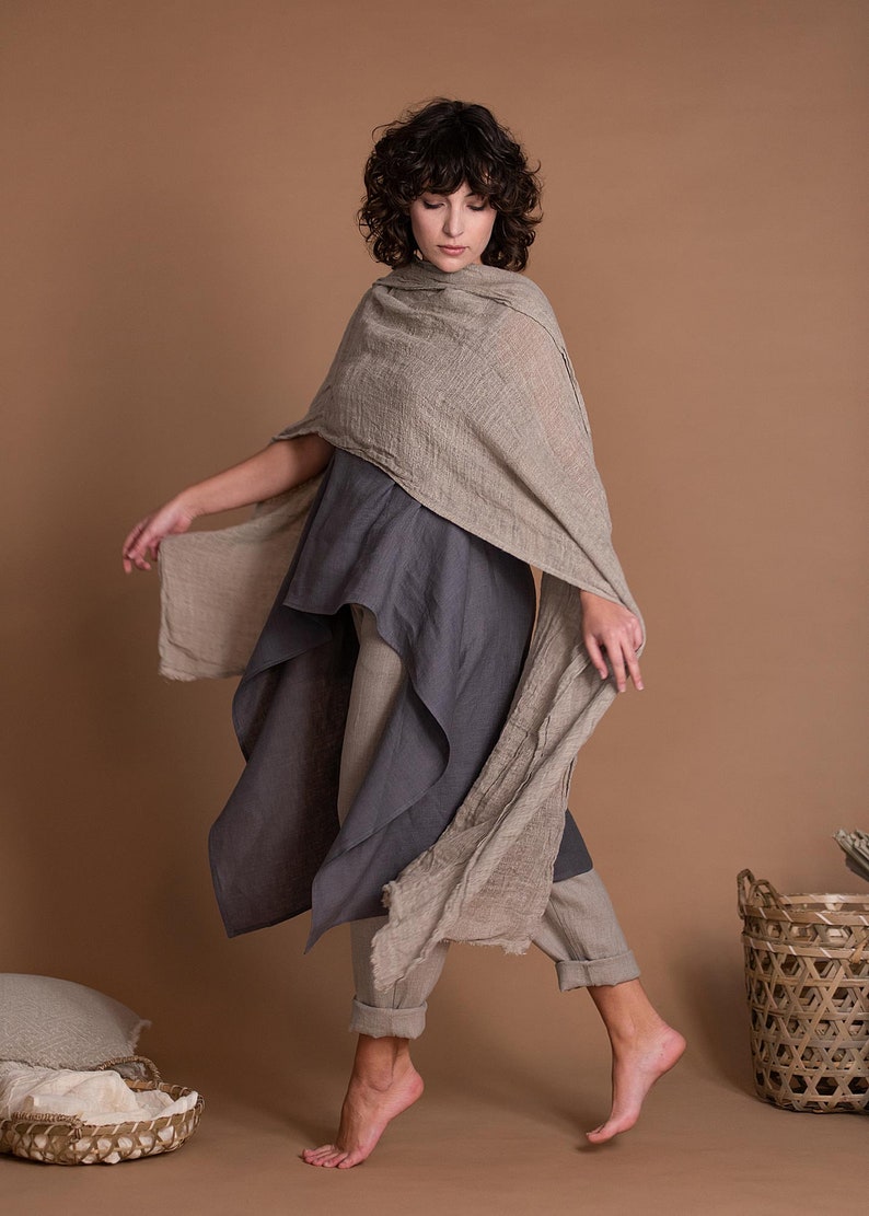 Linen Scarf Wrap image 10