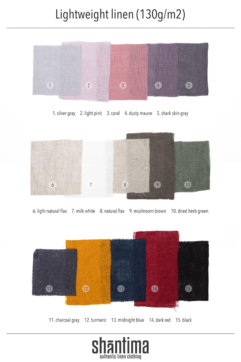 The image is a color swatch of lightweight linen fabric, displaying various shades of gray, pink, coral, and black.