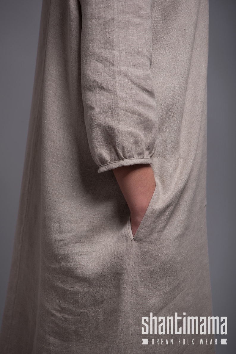 Niki Linen Dress - Wild Lime