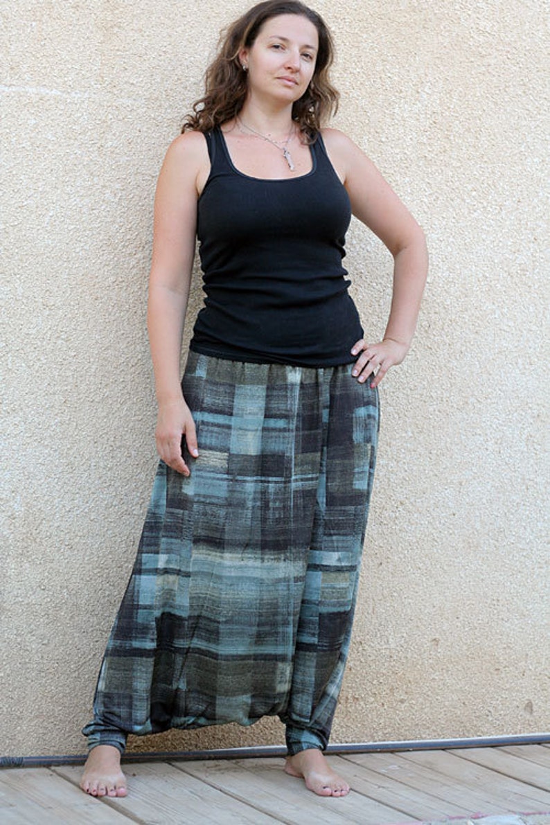Loose Pant Drop crotch Women Trousers Plus size Harem Pants like Skirt XL XXL 3XL Comfy Wide leg Pants Boho Bohemian Casual Pants Skirt