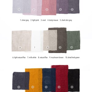 The image is a color swatch of lightweight linen fabric, displaying various shades of gray, pink, coral, and black.