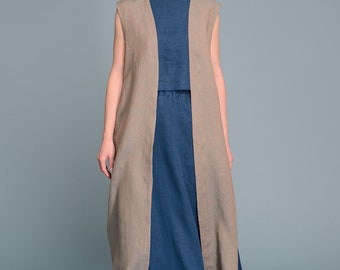 Long Linen Vest INNA