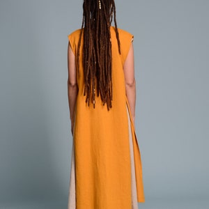 Long Linen Vest INNA image 5