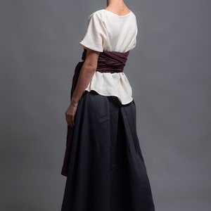 Floor Length Linen Skirt