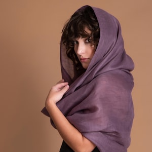 Gauze Linen Loop Tube Scarf