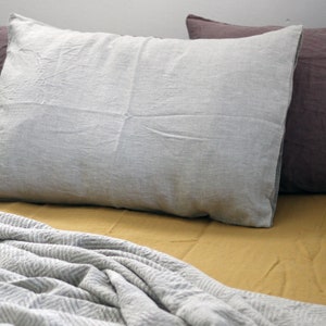 Pure Linen Pillowcase with Envelope Closure