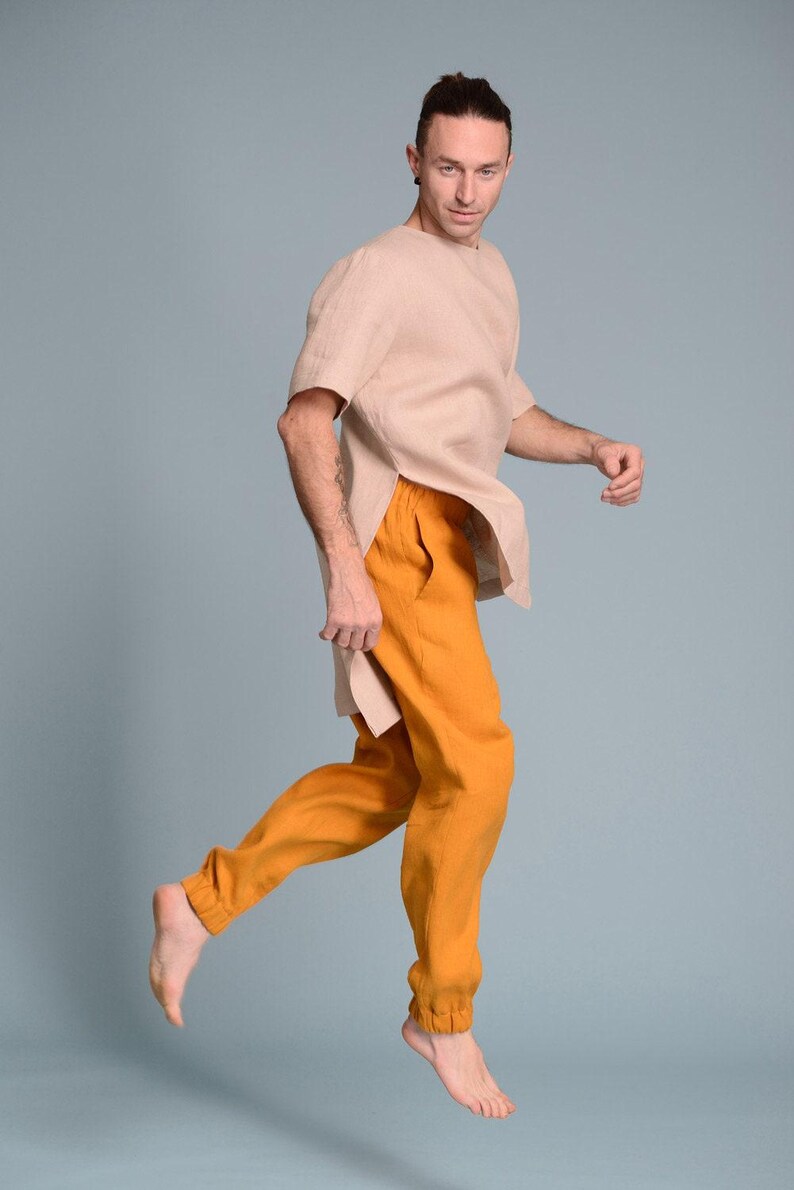 Linen Men's Tunic Shirt