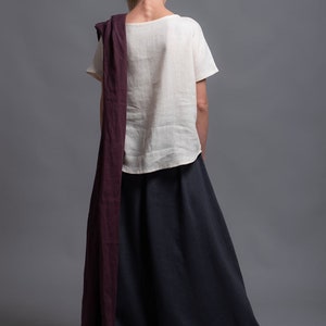 Floor Length Linen Skirt