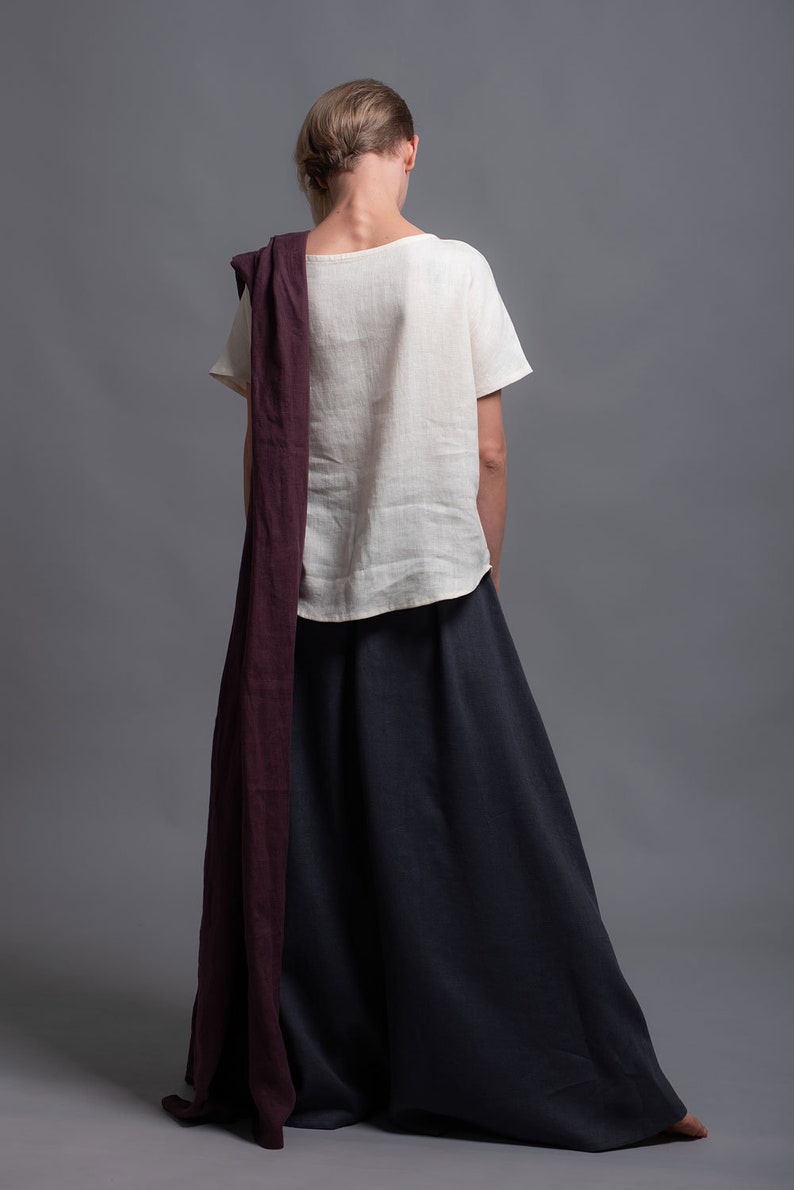 Floor Length Linen Skirt