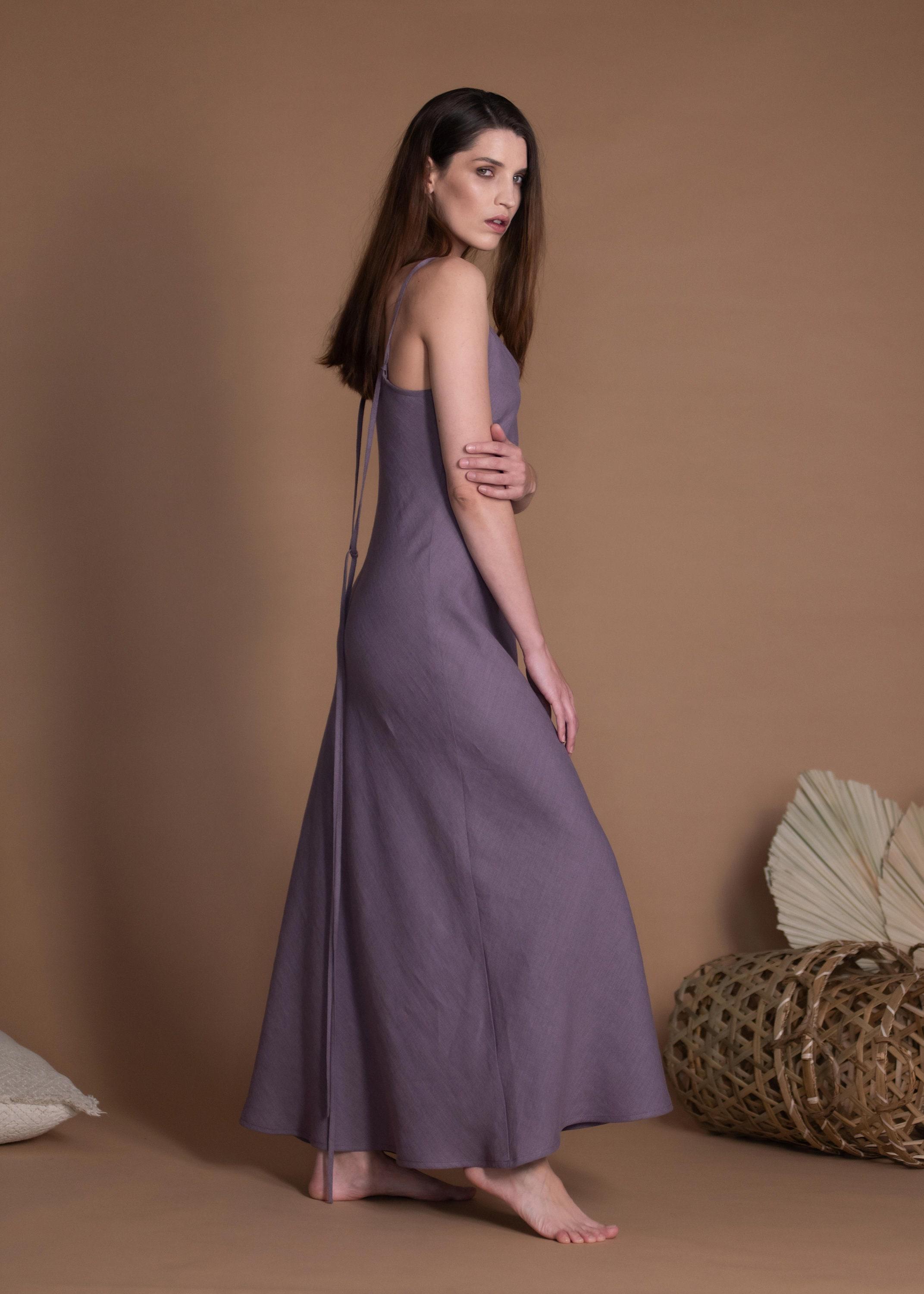 bridesmaid night dress Persephone Stretch Satin One-Shoulder Bridesmaid Dress