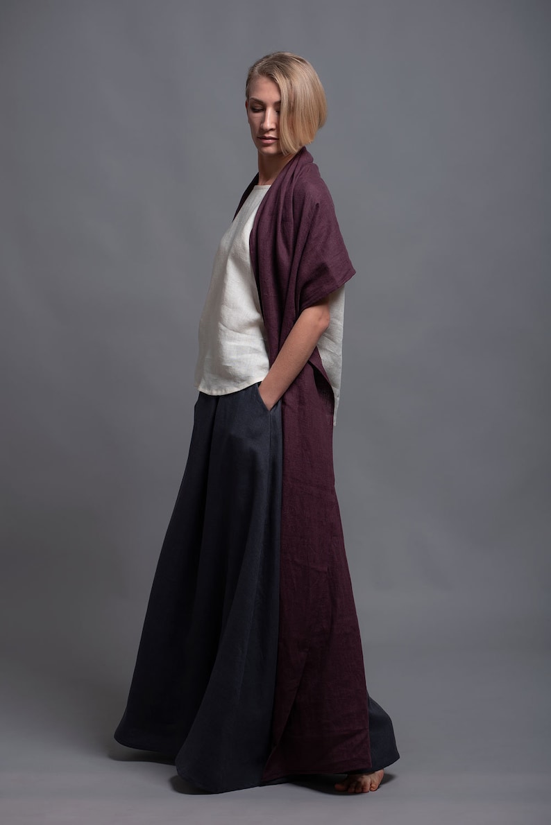Floor Length Linen Skirt