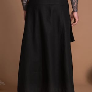 Black Men's Skirt With Pocket TOKIO image 7