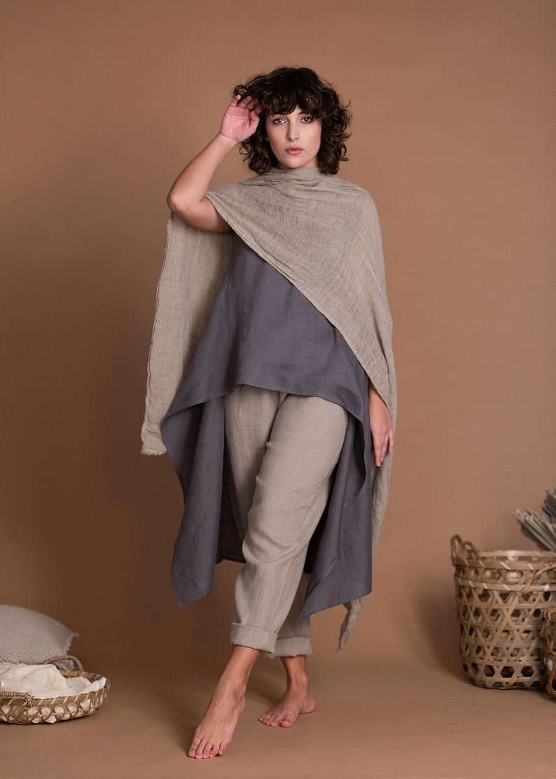 Linen Scarf Wrap image 7