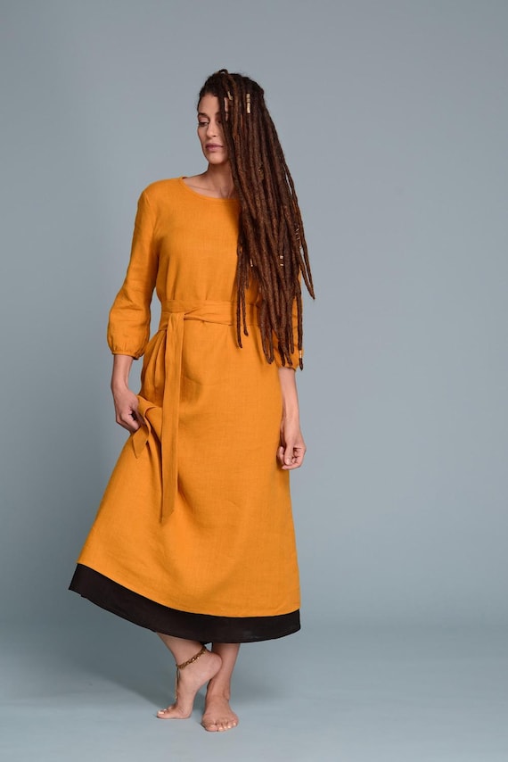 3/4 sleeve petite midi dress London Times Petite 3/4-Sleeve Crewneck Midi Dress - Sugar Swizzle