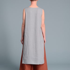 V neck Linen Tunic KENI image 4