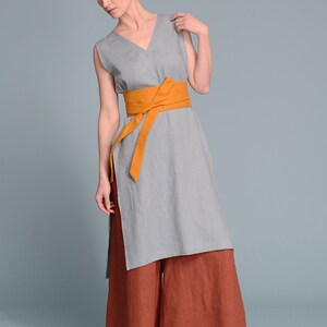 V neck Linen Tunic KENI image 5