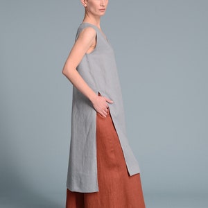 V neck Linen Tunic KENI image 3