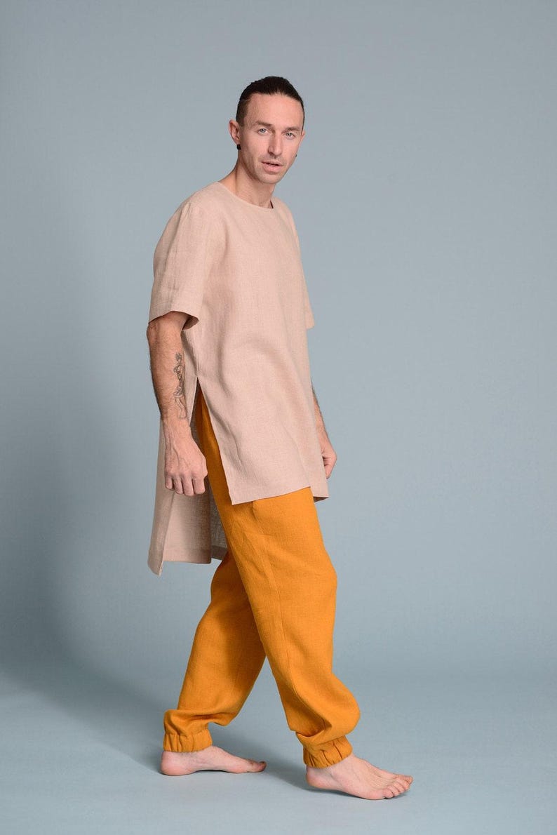 Linen Men's Tunic Shirt