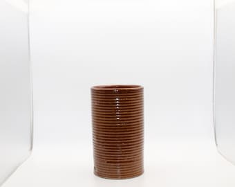 Vintage Stoenware ribbed vase Md# 4006