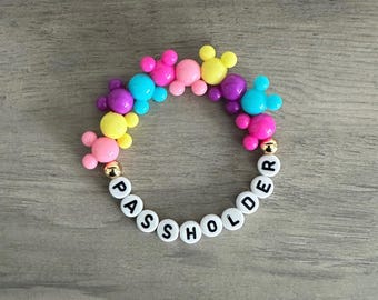 Passholder Disney inspired bracelet