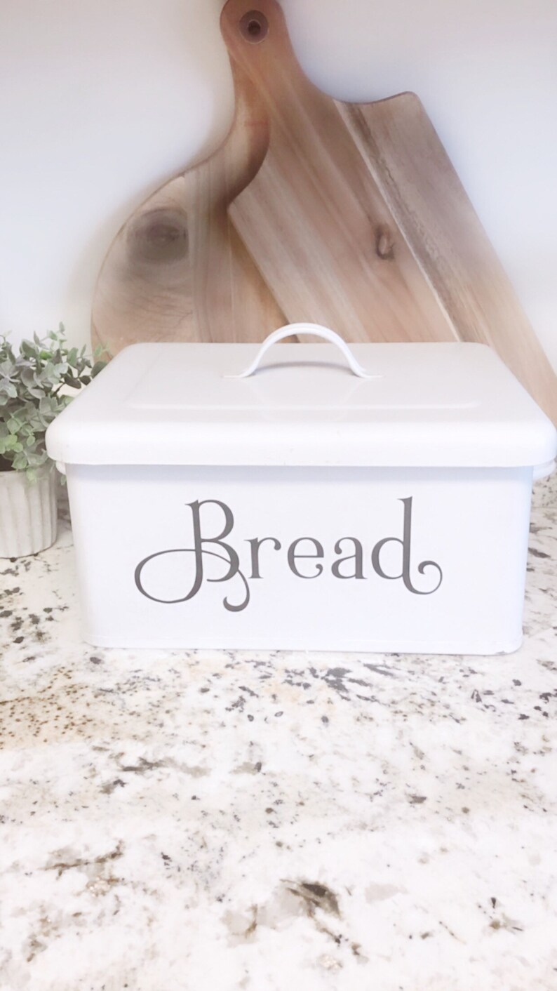Bread Box Decal Bread Tin Decal Vinyl Decal FarmHouse Etsy