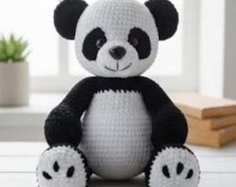 Panda Amigurumi Crochet Pattern - Cute Panda Bear PDF Tutorial