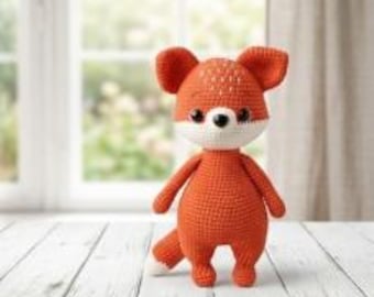 Crochet Fox Pattern PDF, Amigurumi Woodland Fox Plush, Instant Download,  Stuffed Animal Toy,  Nursery Gift