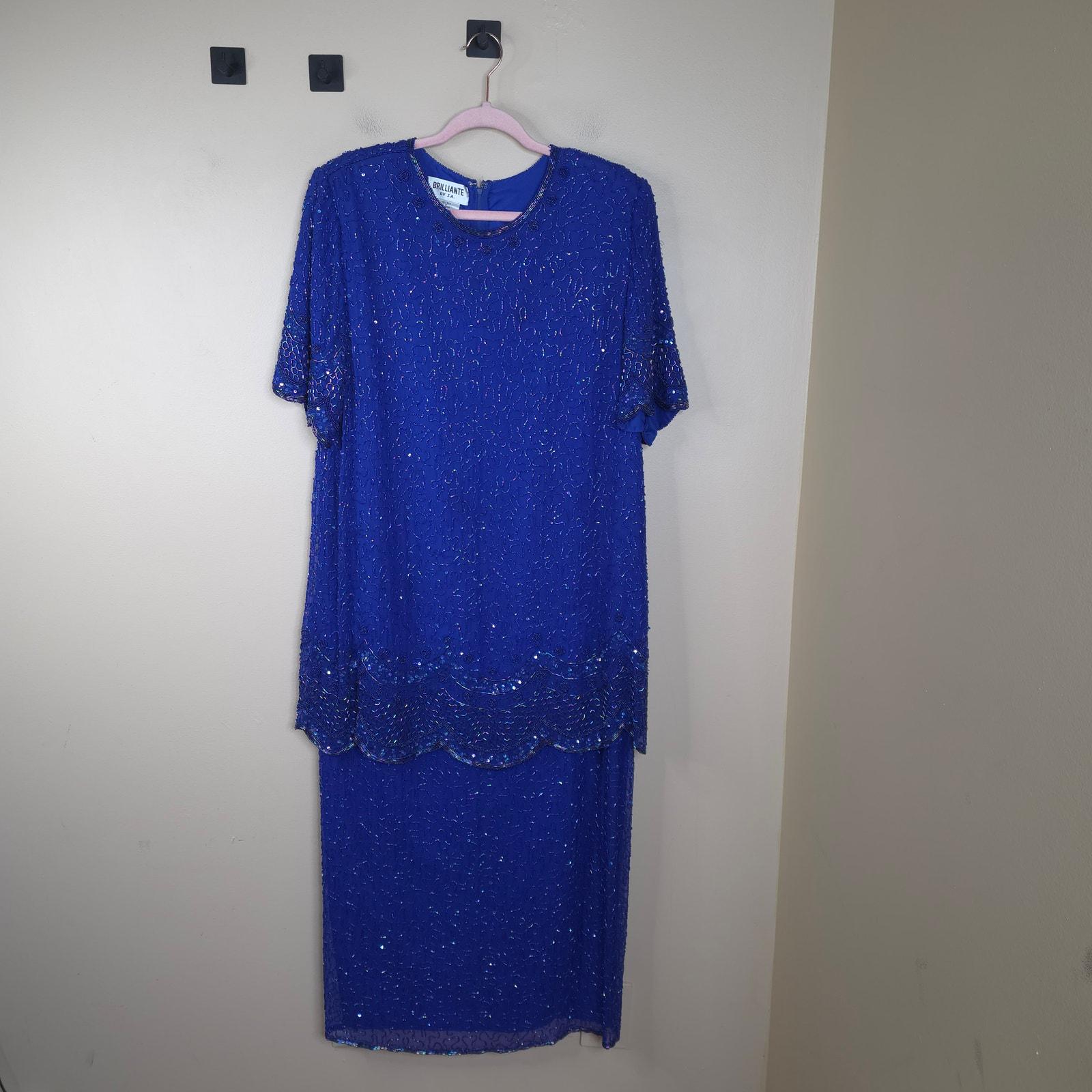 Drop Waist Silk Beaded Gown - Etsy