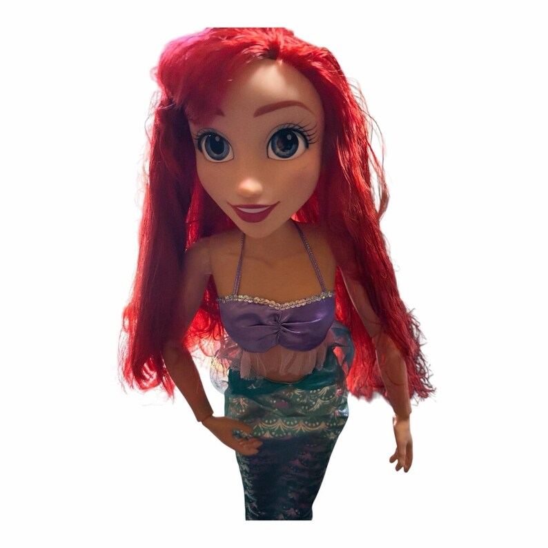 Mermaid 32-inch Disney Princess Ariel Playdate Doll, featuring articulated joint image 3