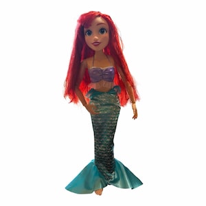 Mermaid 32-inch Disney Princess Ariel Playdate Doll, featuring articulated joint image 1