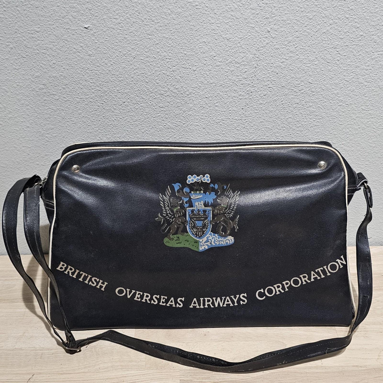 Vintage British Airways Flight Bag - Etsy