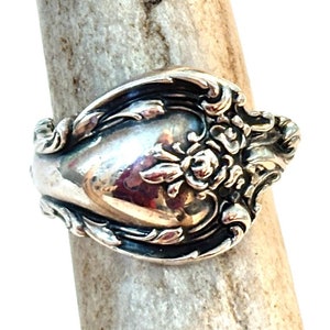 Vintage Spoon Ring Sterling Silver Size 5 1/4 Tested Sterling