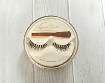 Vintage Germaine Monteil False Eyelashes "Natural Brown" 1970s