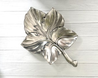 Royal Hickman Bruce Fox Silver Leaf Rh 10 Dishvintage - Etsy