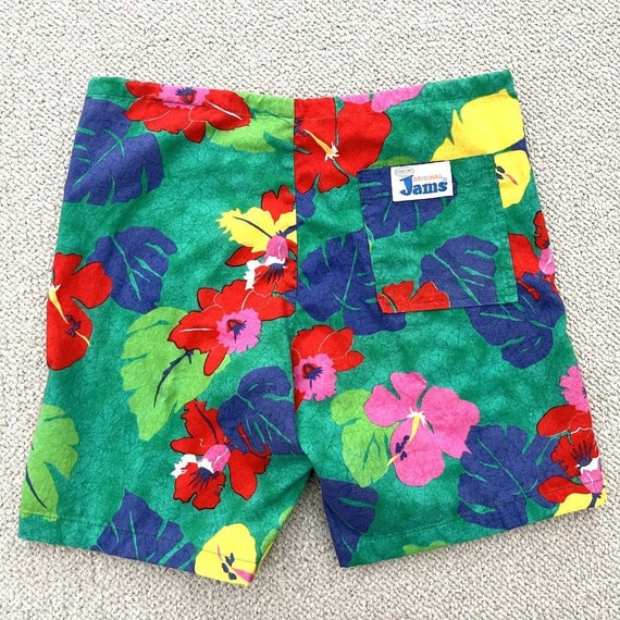 Vintage JAMS Swim Trunks Men Size Small 
