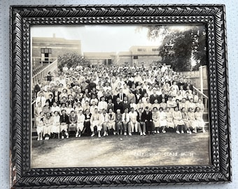 Vintage Green Bay Photo Class of 1935 East High School Wisconsin Old Photo Framed Antique Frame