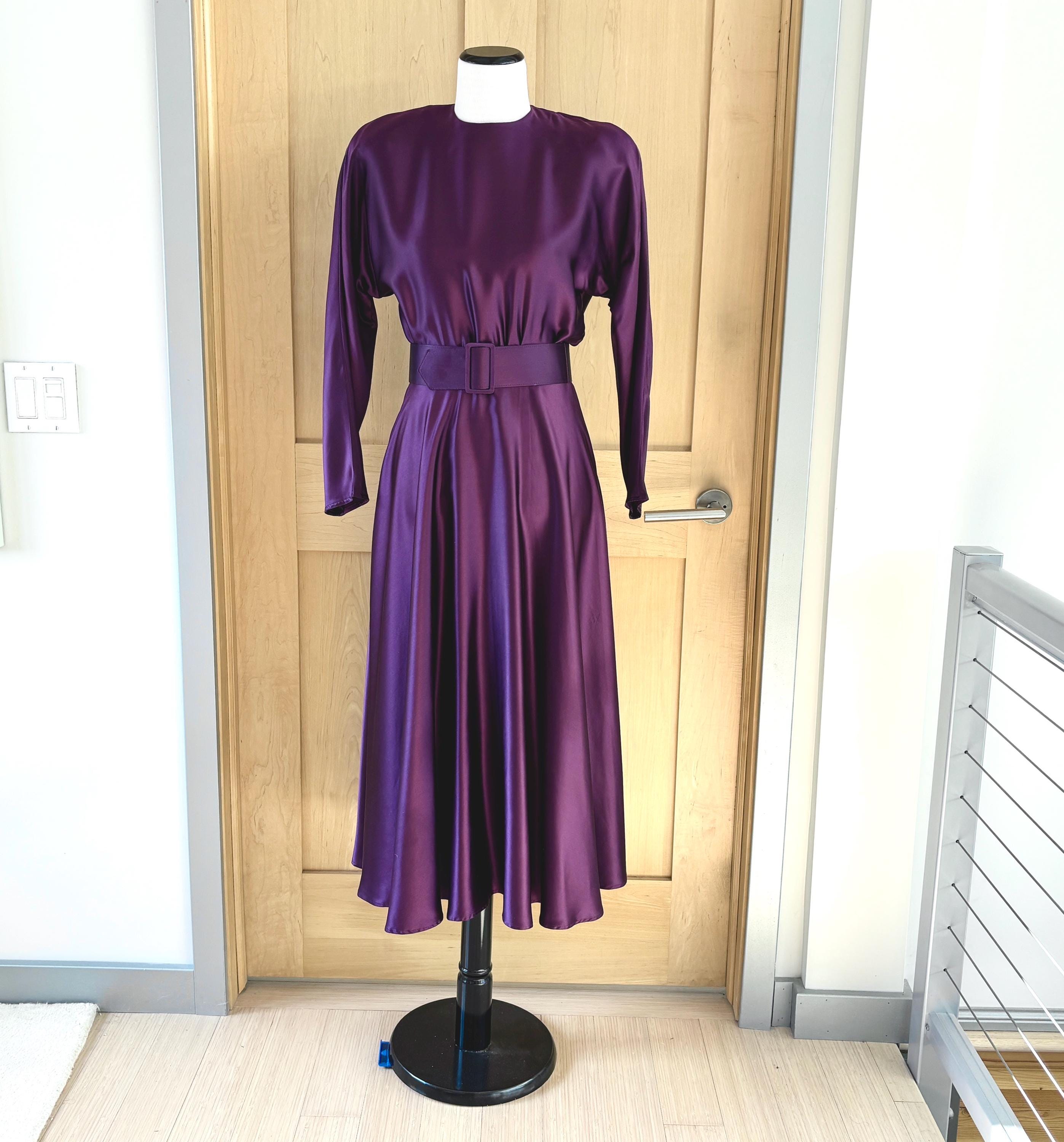 Plum Semi Formal Dress - Etsy
