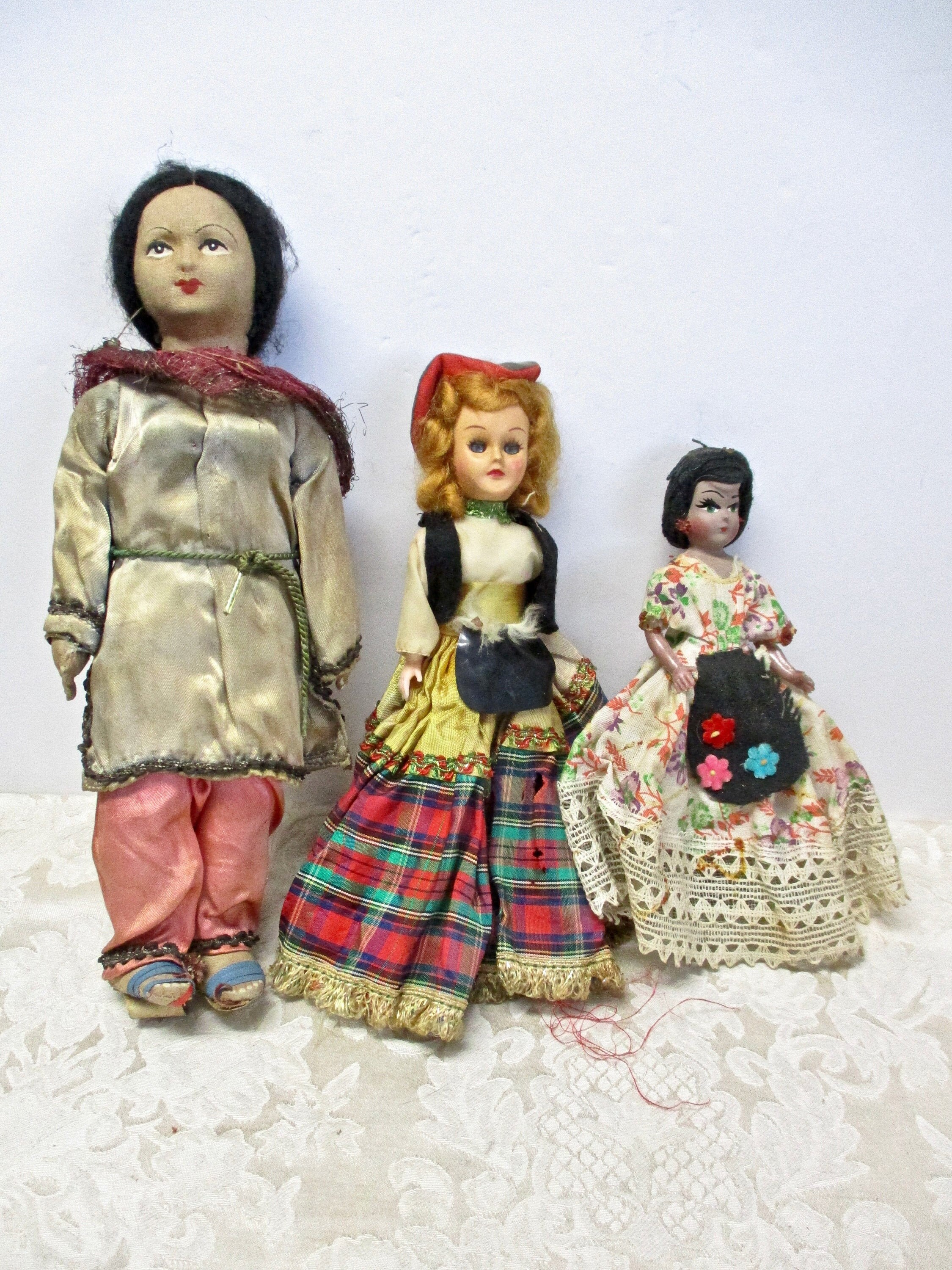 Vintage Dolls from Different Countries Collection of 3 from Etsy