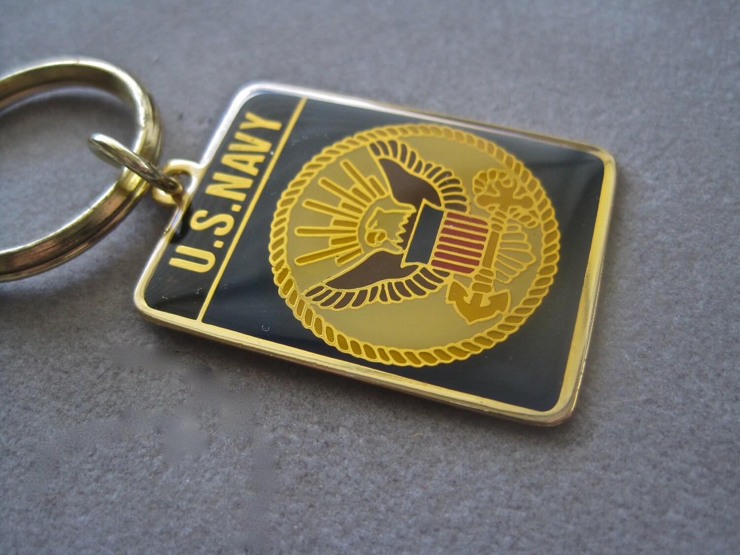 U.S. Navy Key Rings Keychain LISTING for 1 Military Insignia Etsy