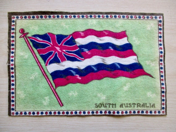 Cigar Flannels FLAGS Felt 1910s CHOICE of 1 Antique Tobacco
