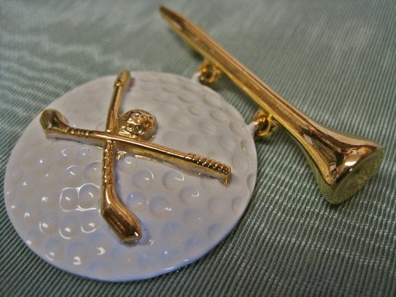 Golf Brooch Collection CHOICE of 1: AJC White Ena… - image 4
