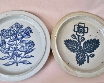 Vintage Dansk Japan Ceramic Blue White Floral Brooch - Etsy