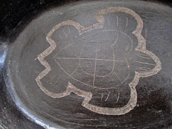 Indonesian Oval Ceramic Dish Rinjani Pottery Trinket Dish Fruit