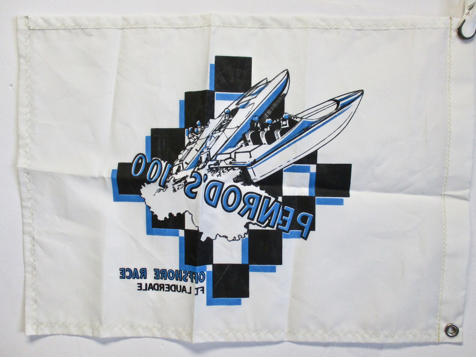 Boat Racing Flag Penrod's Bar 100 Offshore Boat Race Fort Etsy