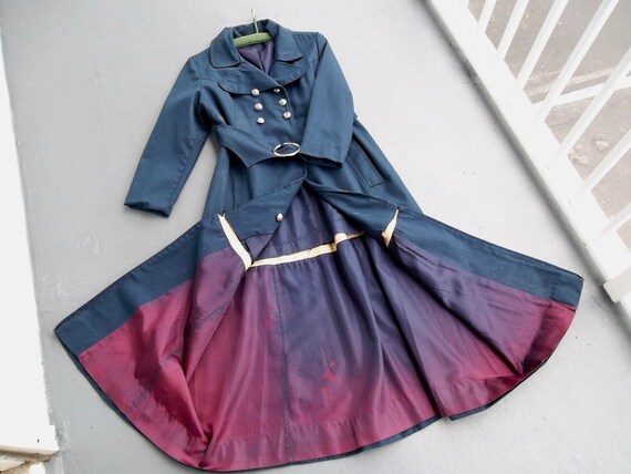 Maxi Coat UNZIPS to Mini 60s 70s Mod Convertible Coat TRENCH Maxi Coat UNZIPS to Mini 60s 70s Mod Convertible Coat TRENCH