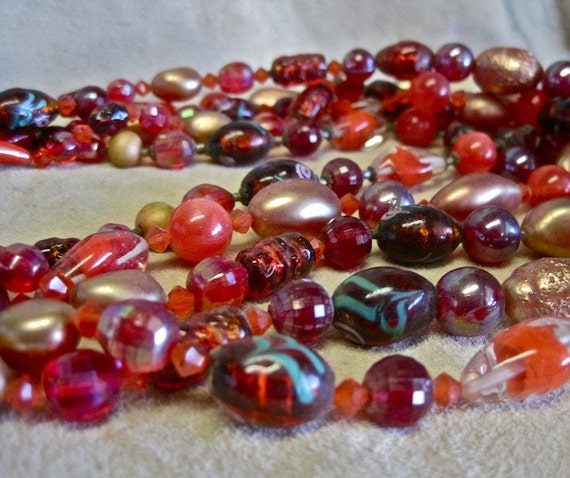 SALE: WOW Murano Glass Necklace Vintage 50s Mid C… - image 5